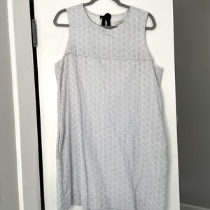 JCREW eyelet embroidered shift dress